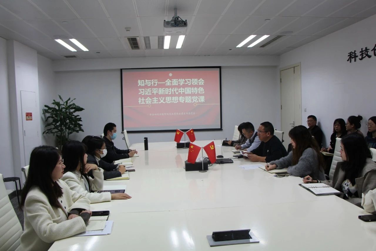 主题党日活动 | 智网公司开展“知与行—全面学习领会习近平新时代中国特色社会主义思想”专题党课